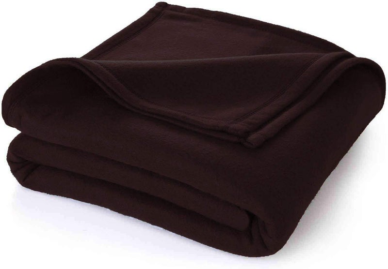 STARNSTYLE Polar Fleece Blanket Warm & Cozy - Premium Fleece Blanket - Blanket for Single Bed, Sofa, Camping, Travel and Cold Nights - Lightweight Blanket (Single Bed 90x60 Inches) Coffe - Image 4