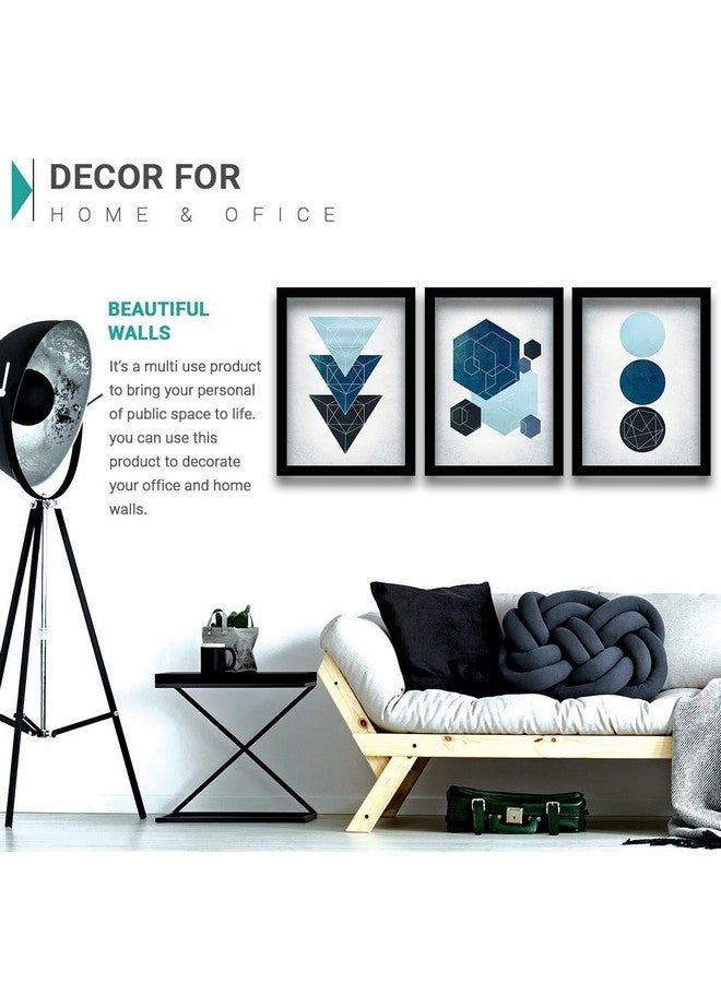 HEVEA Modern Art Framed Wall Posters/Paintings for Living Room Bedroom Office - Wall Paintings - Framed Wall Art Frames - Paintings for Home Decor (11 inch x 14 inch, Framed) SET OF 3 (Art 3) - Image 4