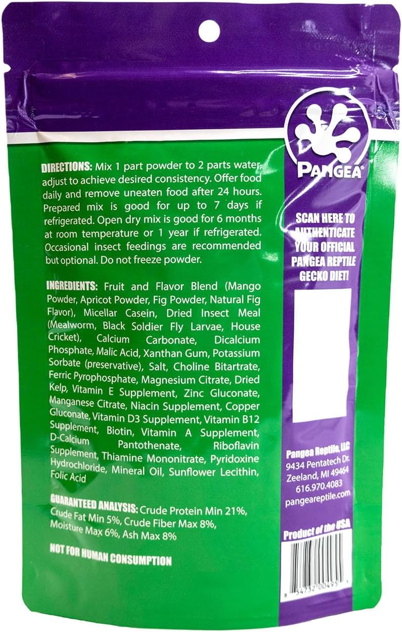 Pangea Fruit Mix Fig & Insects Crested Gecko Complete Diet 8 oz (1/2 lbs) - Image 3