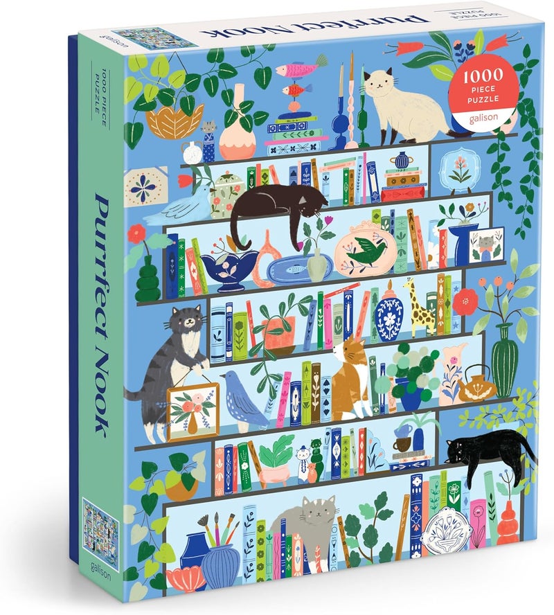Galison Purrfect Nook 1000 Piece Puzzle - Image 1