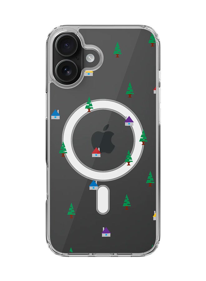 Stylizedd غطاء آيفون 16 بلس [متوافق مع MagSafe] غطاء مغناطيسي رقيق شفاف - خشب الكابينة - Image 1