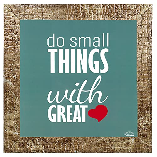 Indianara Set of 4 Motivational Office Decor Framed Wall Hanging Laminated Paintings Matt Art Prints 9.5 inch x 9.5 inch each without Glass (1429MBR) - Image 5