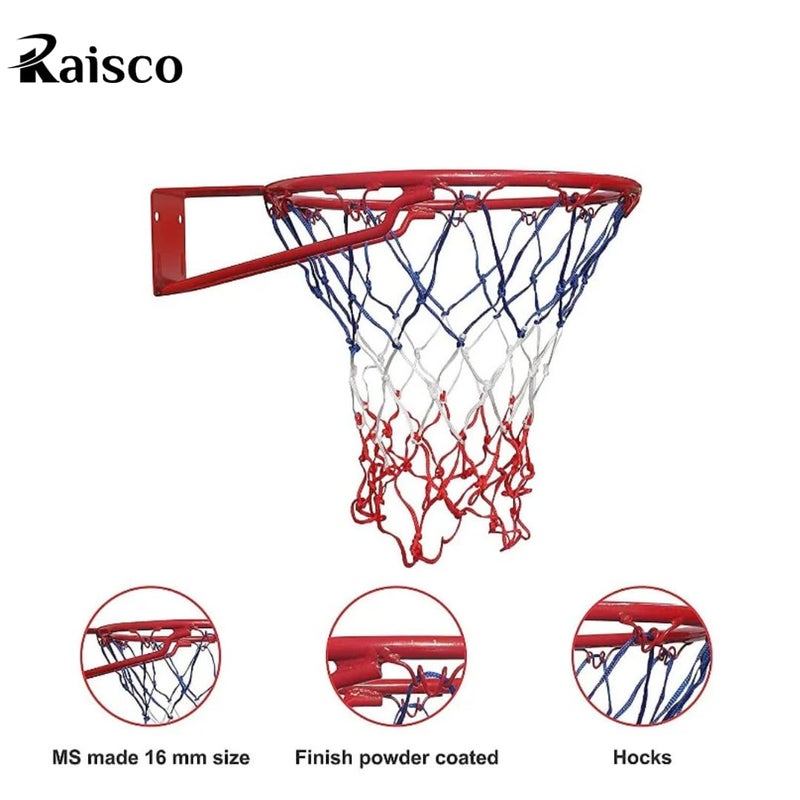 RAISCO Professional Basketball Ring with Net (Orange) (for 5 Basketball) - Image 2