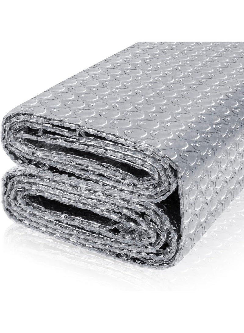 Double Sided Aluminum Foil Bubble Insulation Sheet Thermal Reflective Barrier for Windows RV Roof And Garage Door 23.6 Inch x 15 FT - Image 1