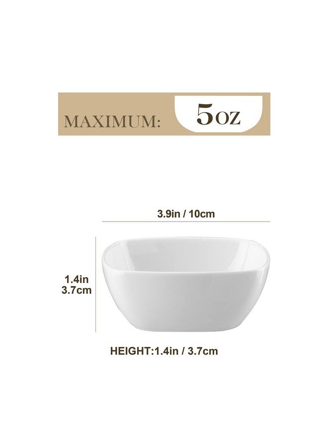 MALACASA 5 oz Porcelain Dip Bowls Set, 12 Pack Small Ramekins, Dipping Sauce Dishes, Stackable Tiny Ramekins for Pudding, Souffle, Brulee, Dessert, Snack, Charcuterie Boards accessories, Oven Safe - Image 2