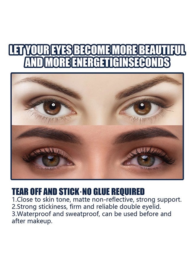 West&Month - Eyelid Tape for Hooded Eyes Invisible, 480pcs Eyelid Lifter Strips, Waterproof Double Eyelid Strips,Instant Eyelid Lift for Heavy Saggy, Uneven,Hooded, Mono-eyelids, with Fork Rods and Tweezers - Image 1