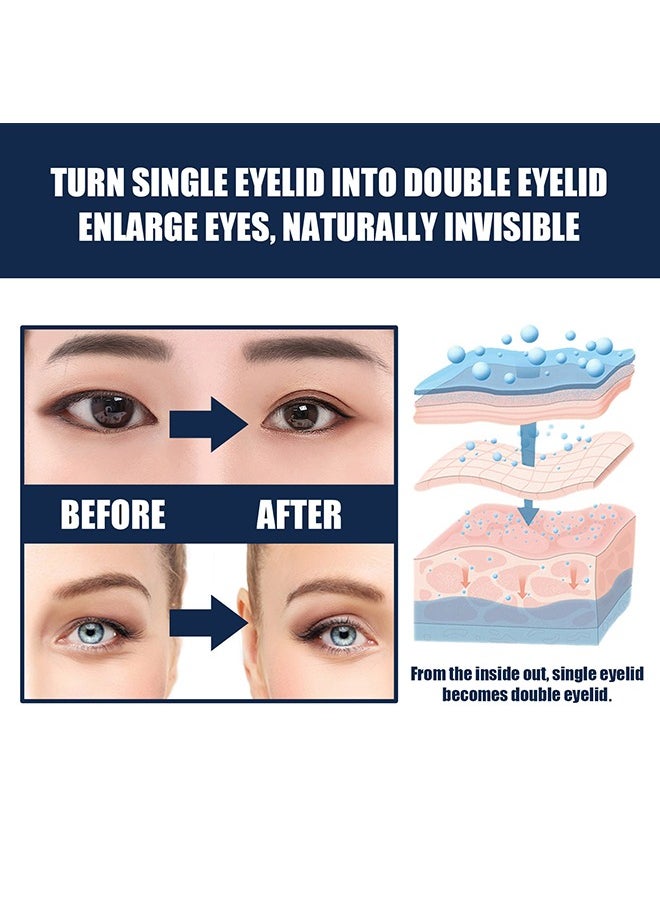 West&Month - Eyelid Tape for Hooded Eyes Invisible, 480pcs Eyelid Lifter Strips, Waterproof Double Eyelid Strips,Instant Eyelid Lift for Heavy Saggy, Uneven,Hooded, Mono-eyelids, with Fork Rods and Tweezers - Image 1