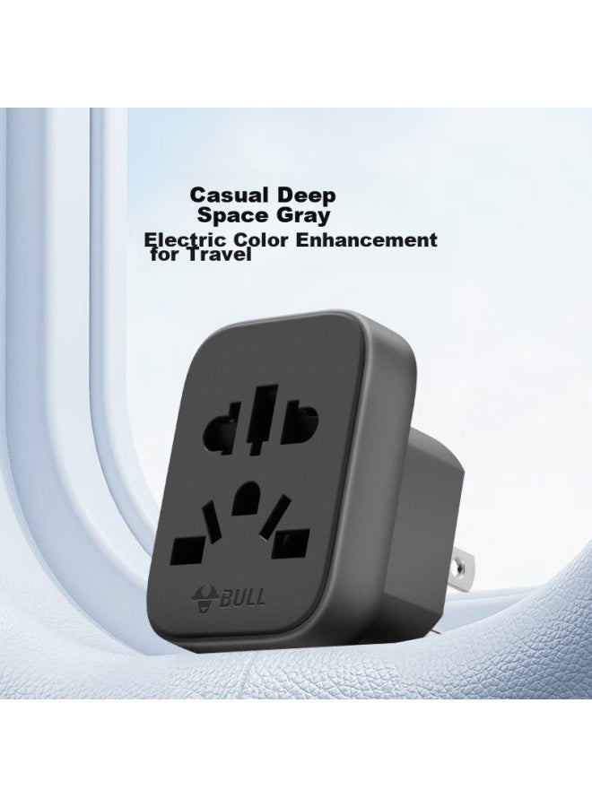 Bull American Standard Travel Socket/adapter/power Converter Socket/for Use Abroad Gn-l14a Without Switch - Image 4