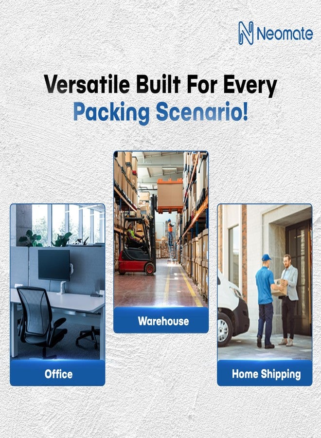 Neomate شريط لاصق نيوميت منخفض الضوضاء | 1 بوصة (24 مم × 65 م)، شفاف | مجموعة من 3 قطع | شريط لاصق متعدد الاستخدامات للمكتب والمنزل والمشاريع الحرفية - Image 4