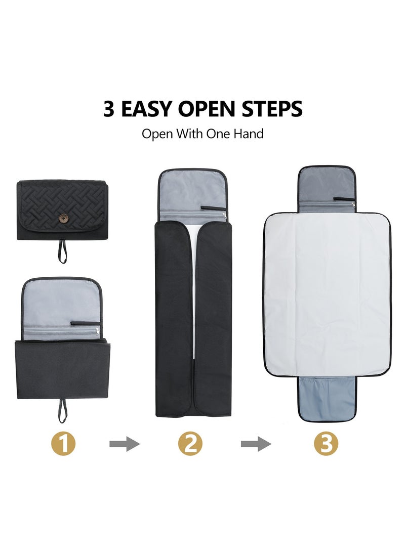 RedMapleTEK Foldable Diaper Bag for Going Out, Portable Baby Changing Pad - Image 3