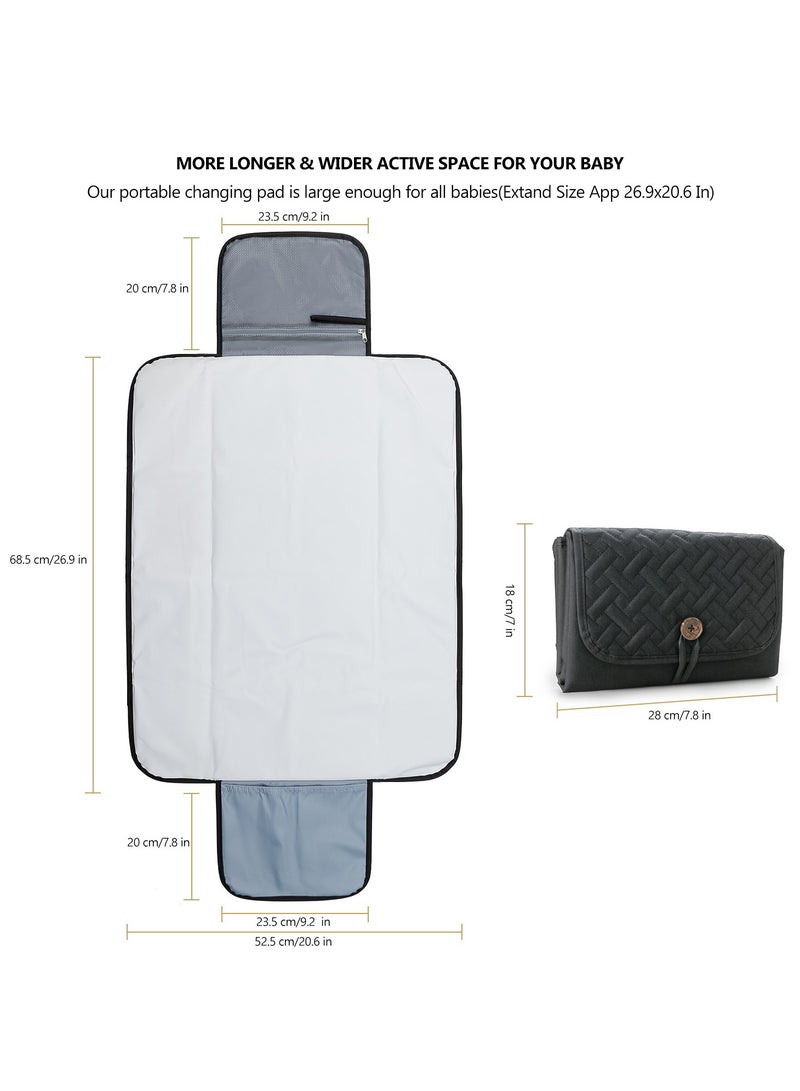 RedMapleTEK Foldable Diaper Bag for Going Out, Portable Baby Changing Pad - Image 4