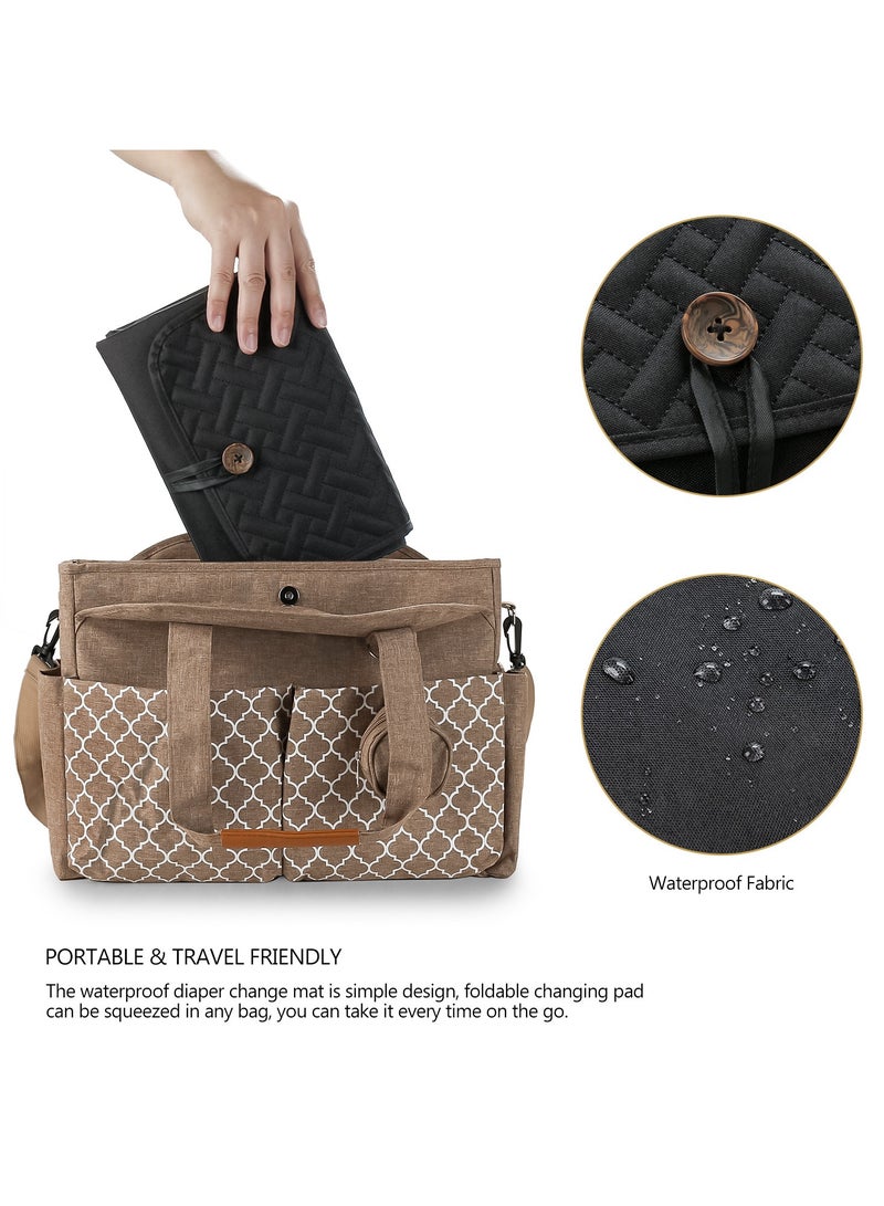 RedMapleTEK Foldable Diaper Bag for Going Out, Portable Baby Changing Pad - Image 5