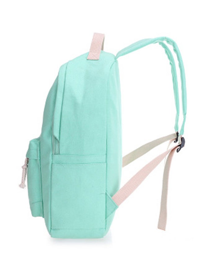 طقم حقائب ظهر مستوحى من قطة هاراجوكو اليابانية للطلاب يتكون من 4 قطع باللون الأخضر والأبيض - Image 3