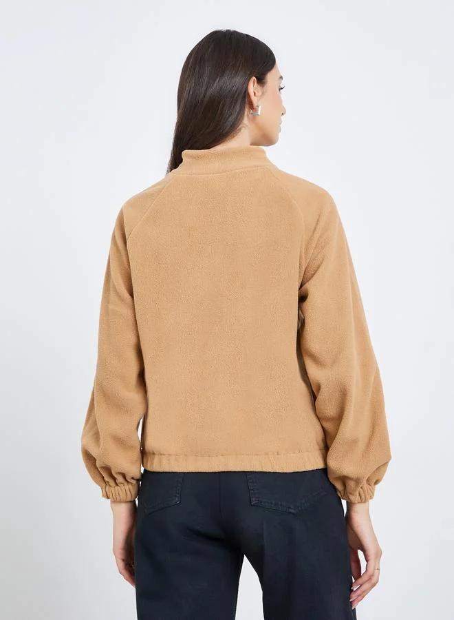 Take Two Bronze Fleece Elastic Cuff Sweatshirt