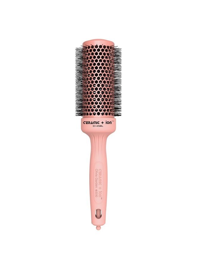 Olivia Garden Ceramic + Ion Round Thermal Hair Brush (not electrical), Blossom special edition