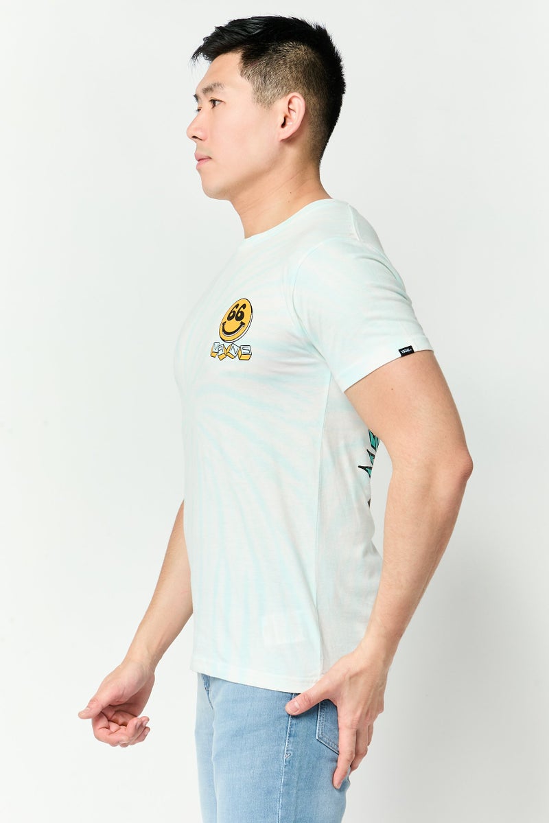VANS Men Crew Neck Short Sleeve Tie Dye T-Shirt, Multicolor - Image 3