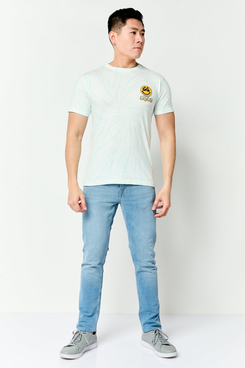VANS Men Crew Neck Short Sleeve Tie Dye T-Shirt, Multicolor - Image 2