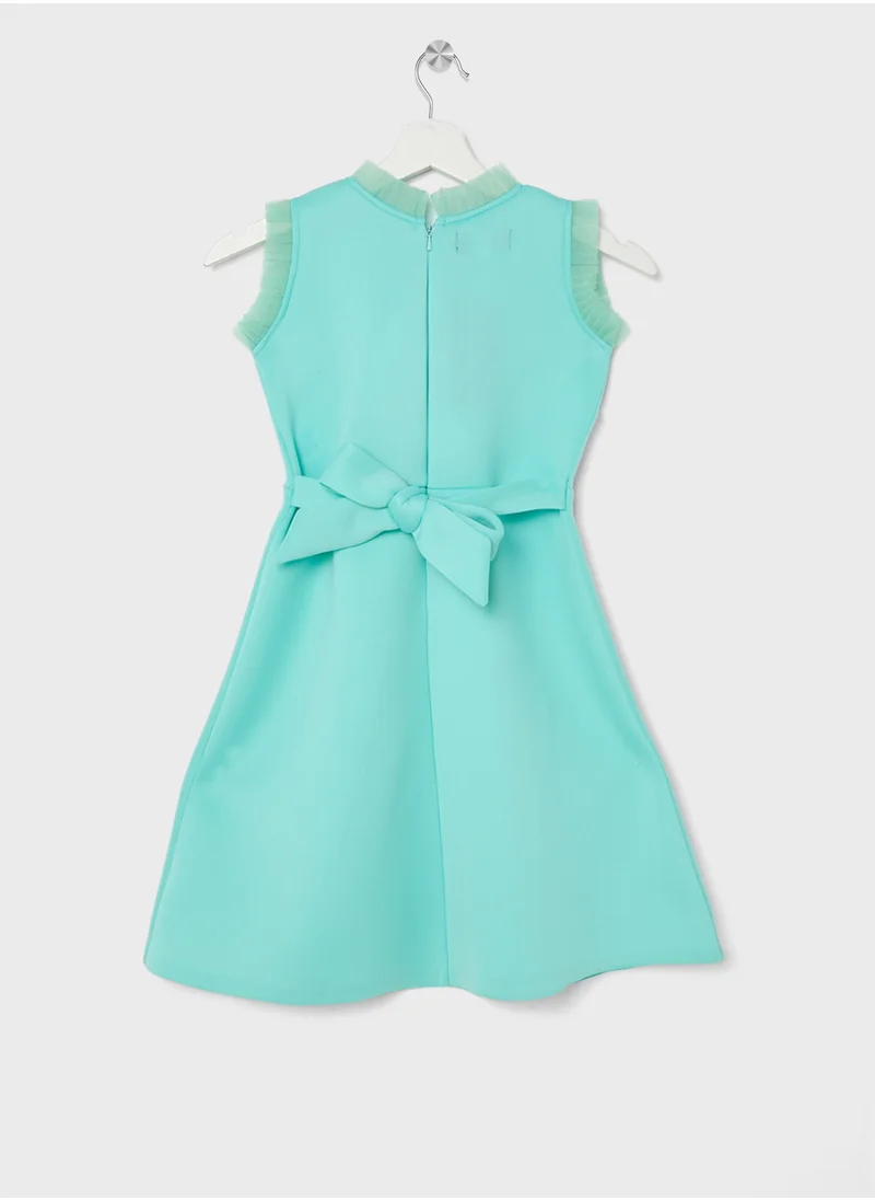 ليتل جولدن ابل Little With Pearl Detailed Dress