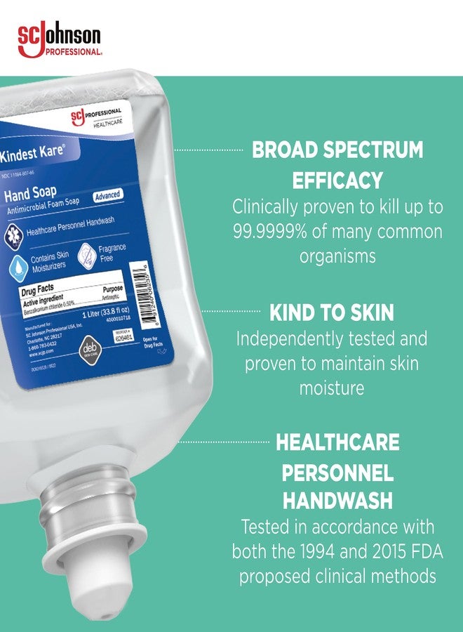 SC Johnson Professional Kindest Kare Advanced Hand Soap Refill Cartridges 2 x 1L for Hospital, Medical and Professional use - Image 3