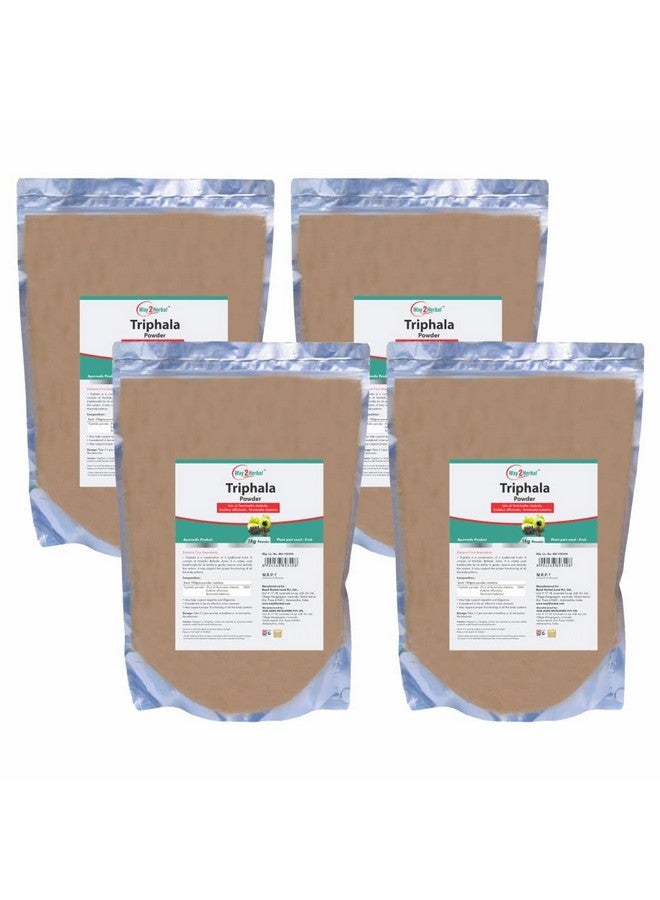 Way2Herbal Triphala Powder with Amla, Haritaki & Bibhitaki (1 Kg Pack Of 4) - Image 1