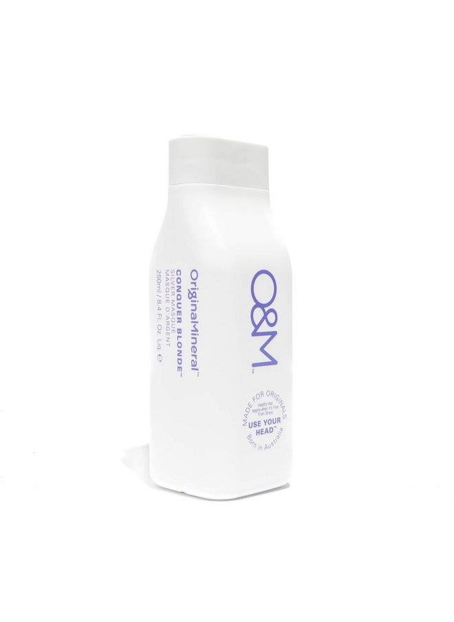 Original & Mineral - O&M Conquer Blonde Silver Masque 8.4 Fl.Oz./250Ml - Image 1