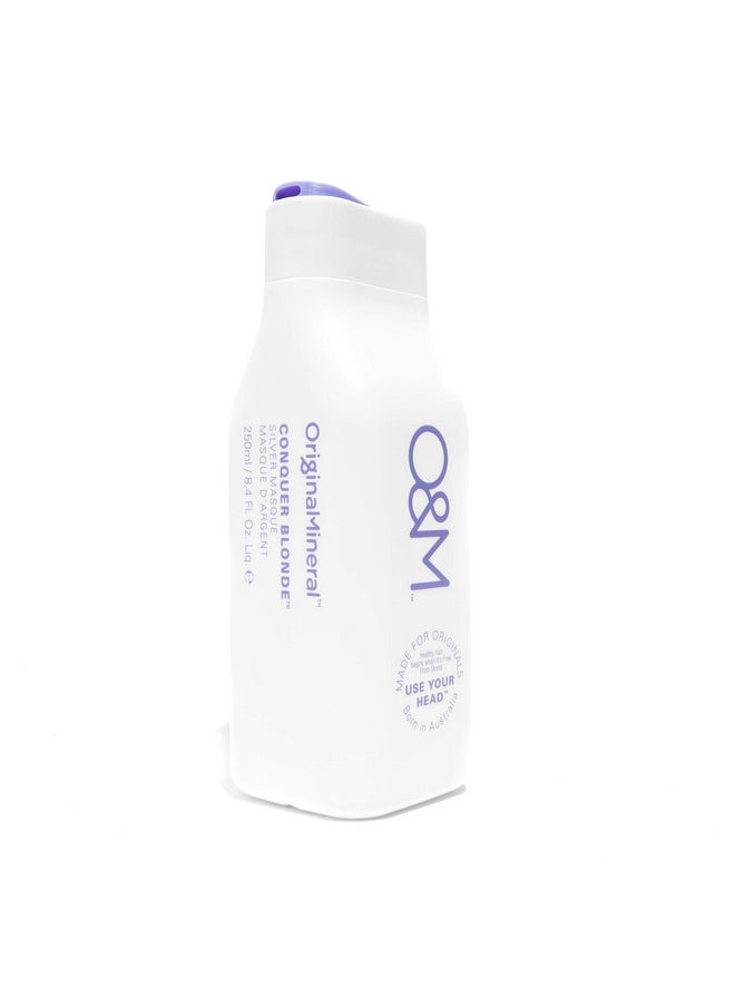 Original & Mineral - O&M Conquer Blonde Silver Masque 8.4 Fl.Oz./250Ml - Image 1