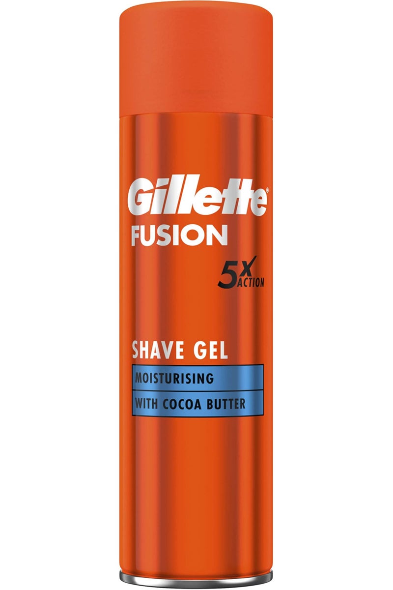 Gillette Fusion Shaving Gel Sensitive With Cocoa Butter – 200 Ml - Image 1