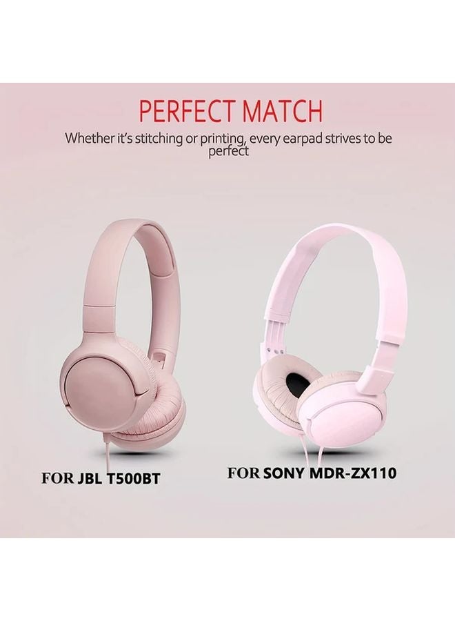 White Replacement Ear Pads For Sony WH CH510 JBL T450 T450BT T500BT Tune600 70mm Round On Ear Headphones - Image 3