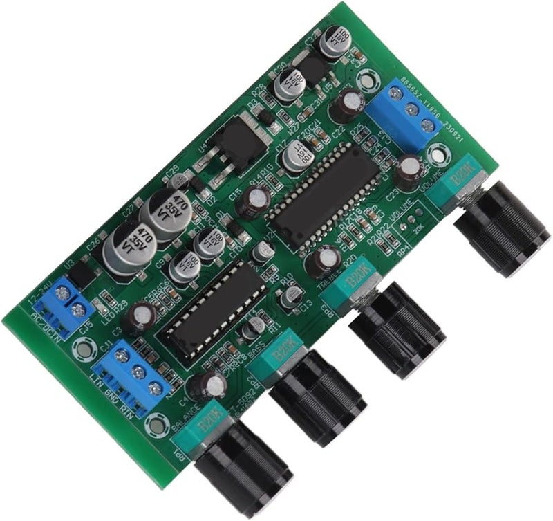 Original Copper Terminal CCL Material Preamplifier Tone Board with Adjustable Treble Bass Balance - Image 5