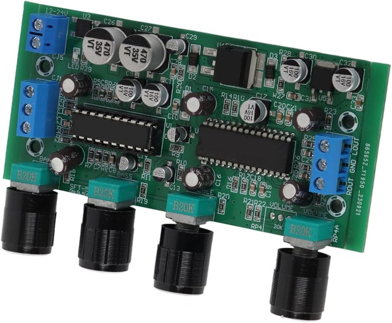 Original Copper Terminal CCL Material Preamplifier Tone Board with Adjustable Treble Bass Balance - Image 4
