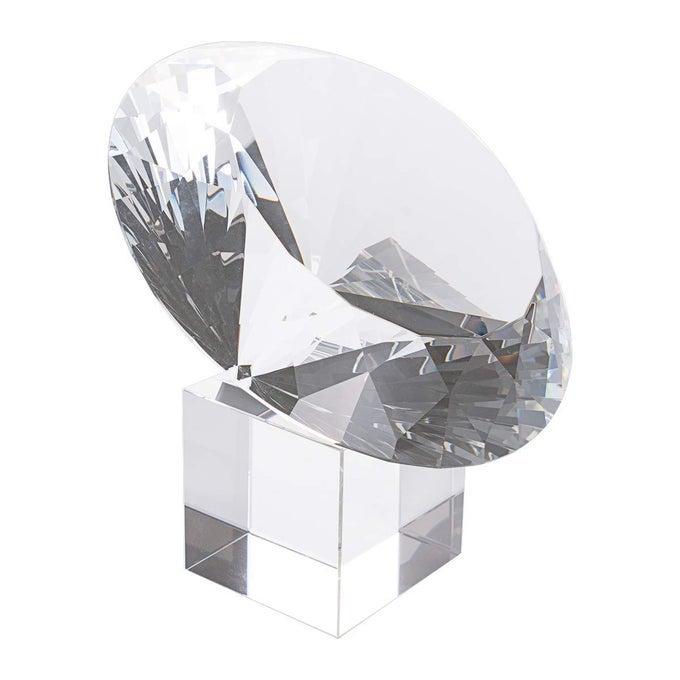 HUGE 150MM 59 IN CRYSTAL POLYHEDRON DIAMOND PAPERWEIGHT WEDDING HOME DECORATION CHRISTMAS CENTERPIECESCLEAR