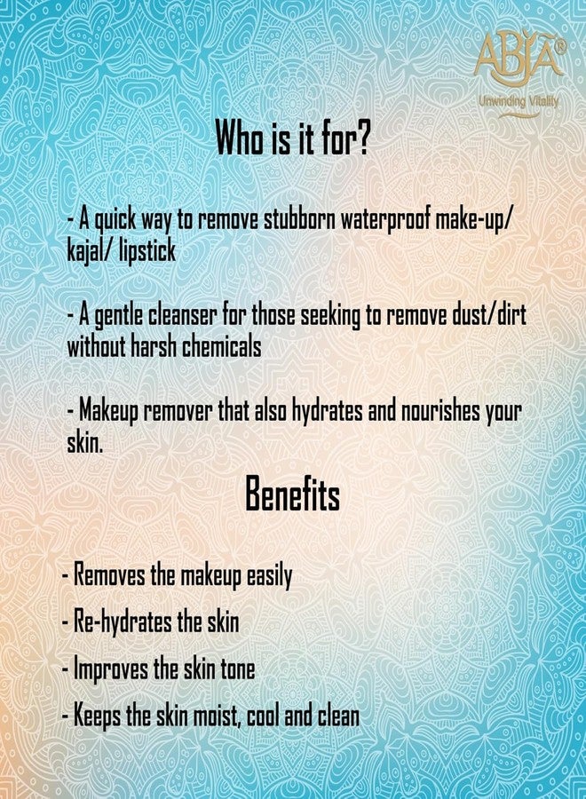 ABJA Ayurvedic Face Cleansing Gel With 2 Face Mask | For Normal, Dry, Combination Skin|Non Greasy Gentle Make Up Remover | Face Gel For Re-Hydration|Controls Excess Oil |Removes Dead Skin Cells -(50Gms) - Image 5