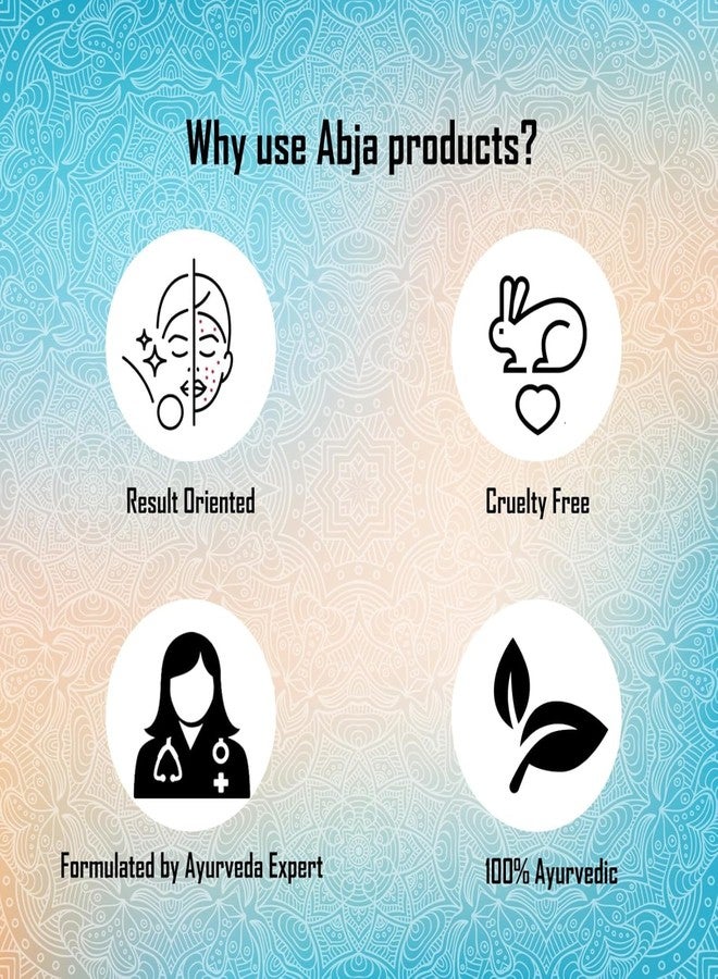 ABJA Ayurvedic Face Cleansing Gel With 2 Face Mask | For Normal, Dry, Combination Skin|Non Greasy Gentle Make Up Remover | Face Gel For Re-Hydration|Controls Excess Oil |Removes Dead Skin Cells -(50Gms) - Image 4