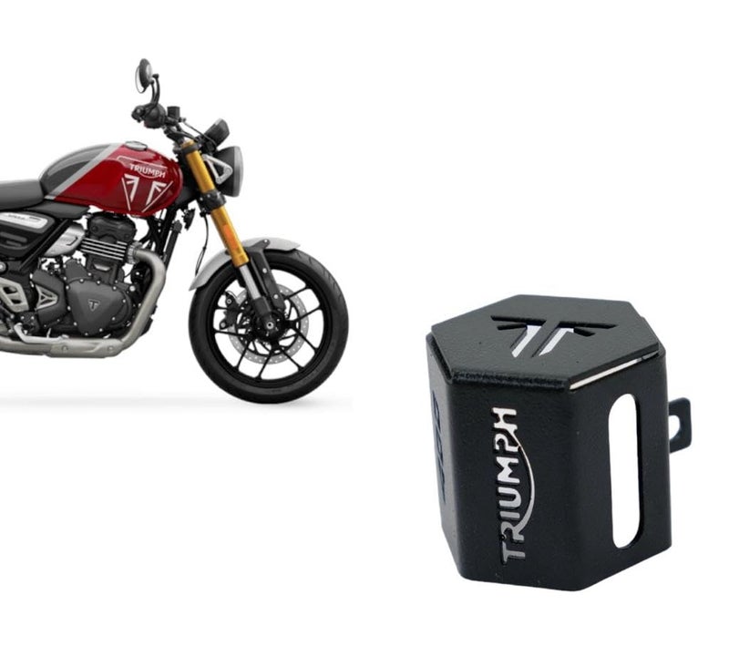 MILACHIN TriumphH Speed 400 Rear Disc Oil Container Guard, Rear Oil Cap Black. - Image 5