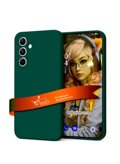Wtech Samsung Galaxy S24 FE 5G 2024 Premium Liquid Silicone Case Cover Dark Green  - Image 1