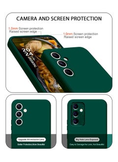 Wtech Samsung Galaxy S24 FE 5G 2024 Premium Liquid Silicone Case Cover Dark Green  - Image 2