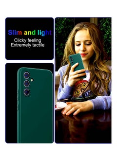 Wtech Samsung Galaxy S24 FE 5G 2024 Premium Liquid Silicone Case Cover Dark Green  - Image 3