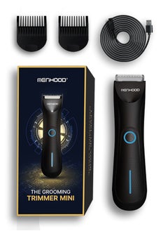 MENHOOD MENHOOD Grooming Trimmer Mini - Best Waterproof Trimmer for Men, Cordless Body and Ball Trimmer, Male Body Hair and Chest Hair Trimmer, Shaver and Razor for Men, 90-Min Run Time, Travel-Friendly  - Image 1