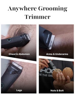 MENHOOD MENHOOD Grooming Trimmer Mini - Best Waterproof Trimmer for Men, Cordless Body and Ball Trimmer, Male Body Hair and Chest Hair Trimmer, Shaver and Razor for Men, 90-Min Run Time, Travel-Friendly  - Image 2