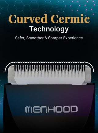 MENHOOD Trimmer Mini All-in-one Trimmer for Men with Waterproof IPX6 Design, SkinSafe Ceramic Technology, QuietRun 7000 RPM Motor, 4000K  LED for Low Light Areas, Travel Lock, 90 Min Run Time & Fast Charging - view 5