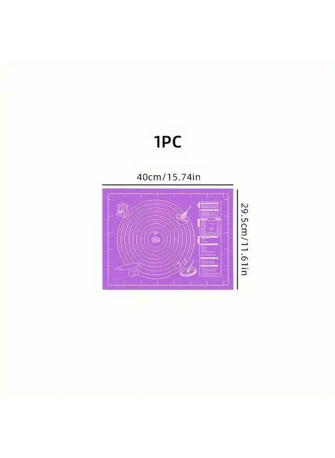 Purple EVA Non Stick Baking Mat 17 72x23 62 Inch With Measurements For Pastry And Cookies - Image 4