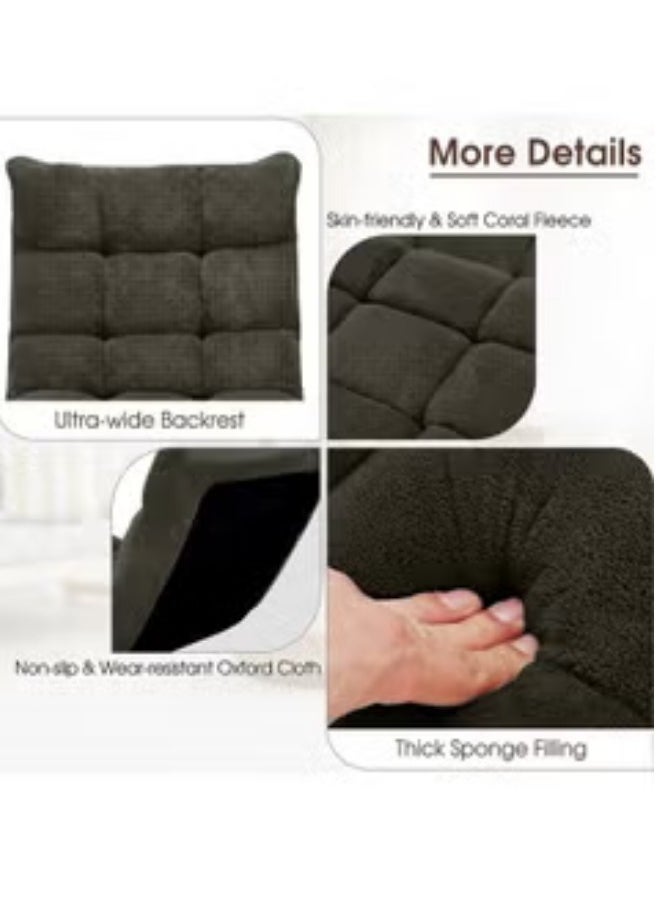 SMART HOME - A luxurious folding floor chair, padded, comfortable and soft to the touch, travel seat, sports chair, outdoor chair and garden chair, 53 x 45 x 60 cm - Image 1