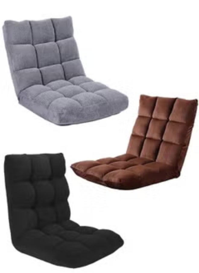 SMART HOME - A luxurious folding floor chair, padded, comfortable and soft to the touch, travel seat, sports chair, outdoor chair and garden chair, 53 x 45 x 60 cm - Image 1
