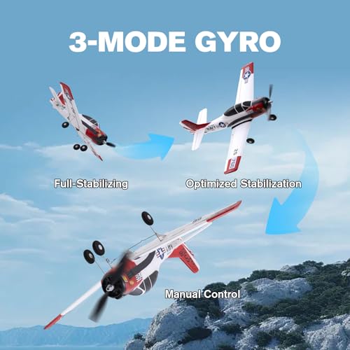 Fms 410mm T28 RC Plane for Beginners Easy to Fly with 3 Flight Modes and OneKey Return Durable EPP Foam and Prop Guard Ready to Fly RTF Remote Control Aircraft for Adults - Image 5