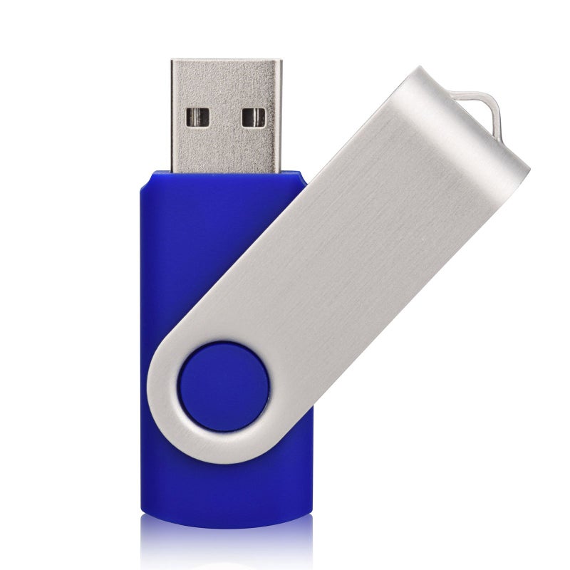 Aiibe 10 Pack 64 GB USB Flash Drives Thumb Drive Jump Drives 64GB 2.0 Flash Drive Bulk (10 Mixed Colors: Black Blue Red Green Orange White Yellow Pink Purple Silver) - Image 3