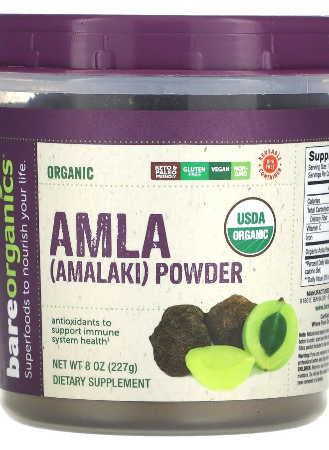 Bareorganics - Organic Amla (Amalaki) Powder 8 oz (227 g) - Image 1