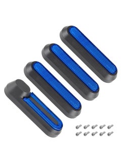 CMGTYYD 4 PCS Reflective Scooter Rear Side Wheel Cover Reflective Strip for Xiaomi 1S M365 Pro Pro2 Scooter, Scooter Wheel Hubs Cap with Screws Rear Wheel Protective Decorative Shell  - Image 1
