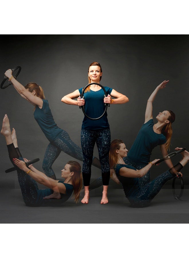 Domyos Pilates Ring with Ergonomic Grip - Black - Image 1