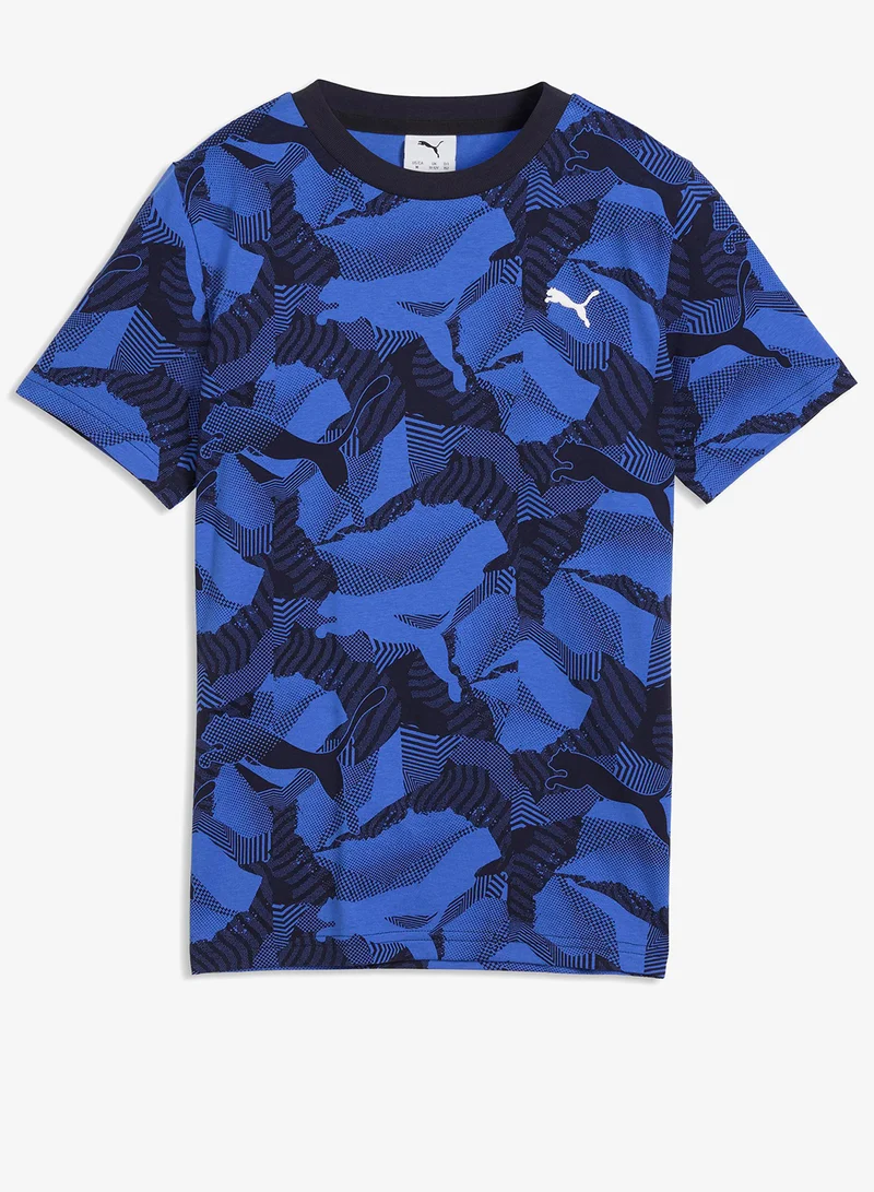 PUMA Youth Essential Logo Lab Story 2 Aop T-Shirt
