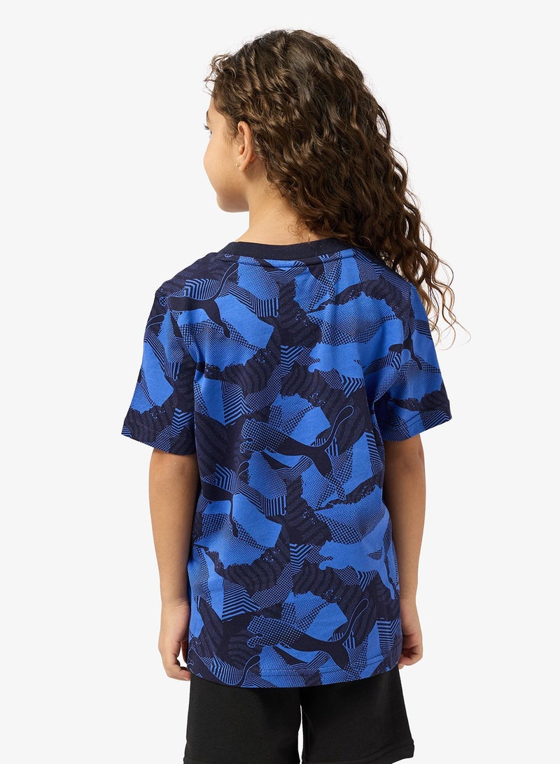 PUMA Youth Essential Logo Lab Story 2 Aop T-Shirt - Image 2